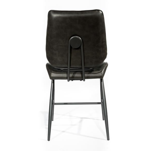 Corrine Grey Vegan Leather Chair Set Of Two